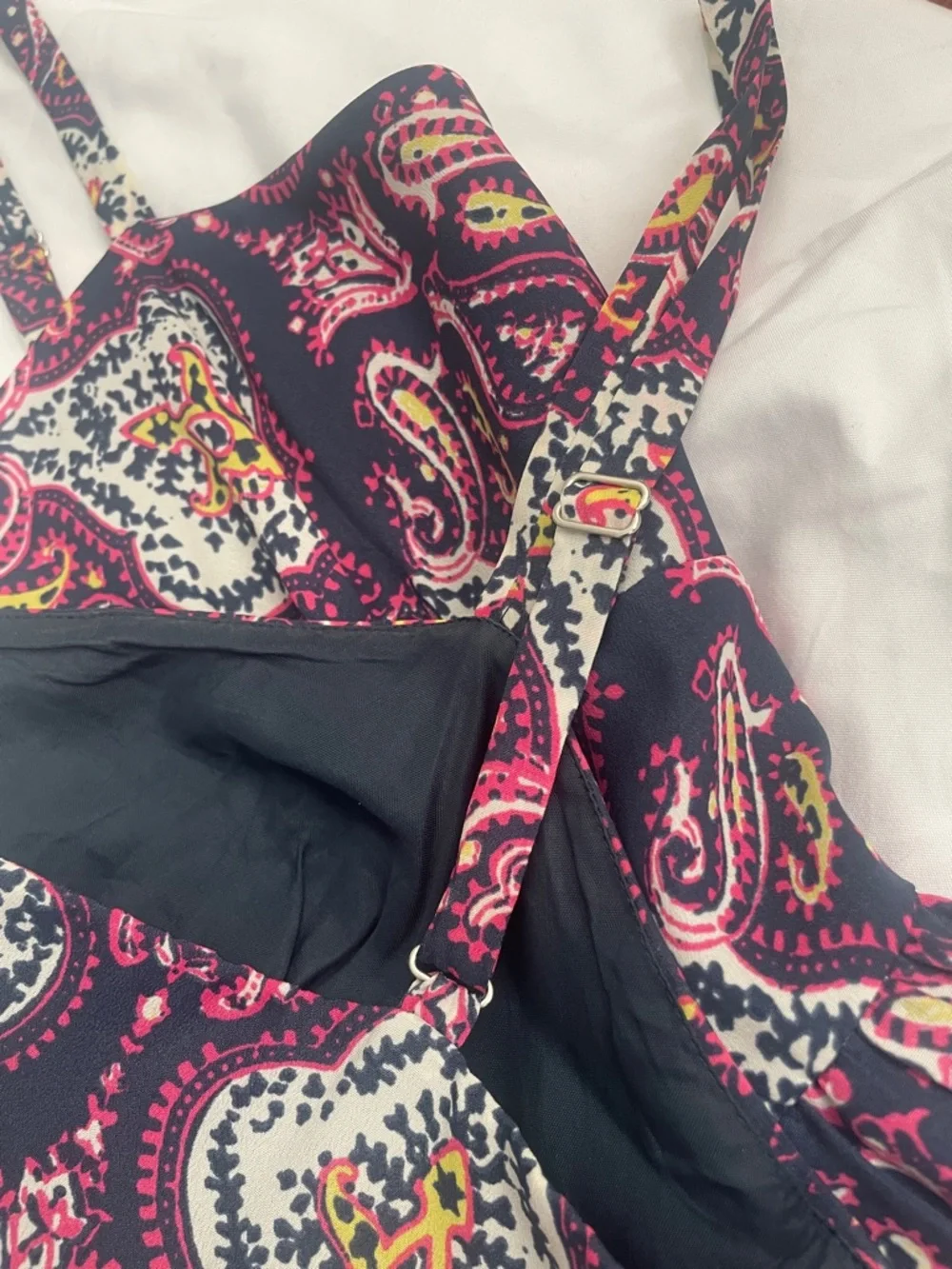 J. Crew Purple Paisley Mini Dress - Picture 3 of 6